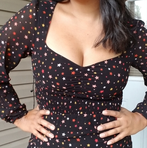 LAST ONE | ALL THE STARS BLACK MIDI DRESS - Picture 7 of 9